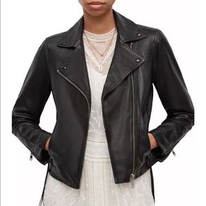 All Saints - Black Dalby Leather Biker Jacket